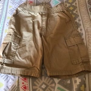 Khaki cargo shorts